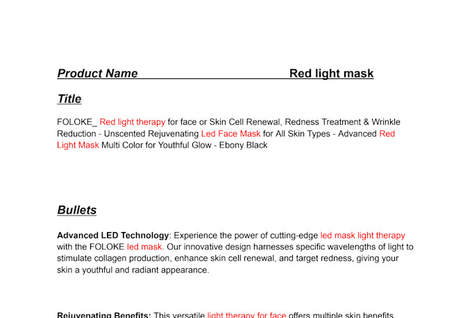 write amazon product listing description and SEO amazon fba listing optimization